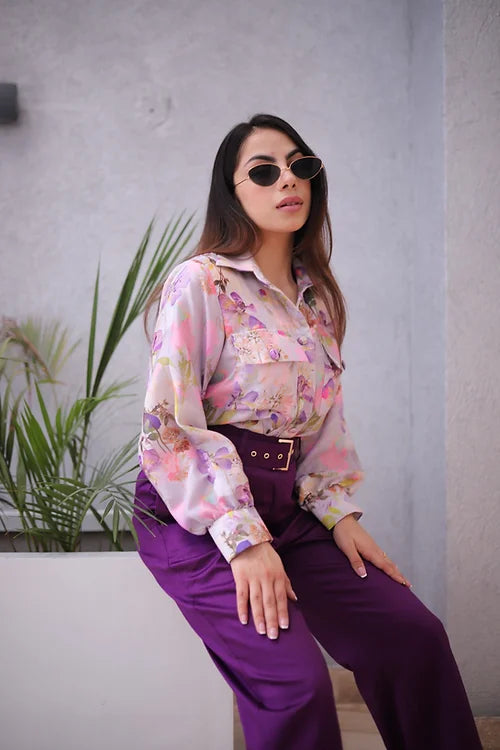 Amaira Formal Coord In Shades Of Purple